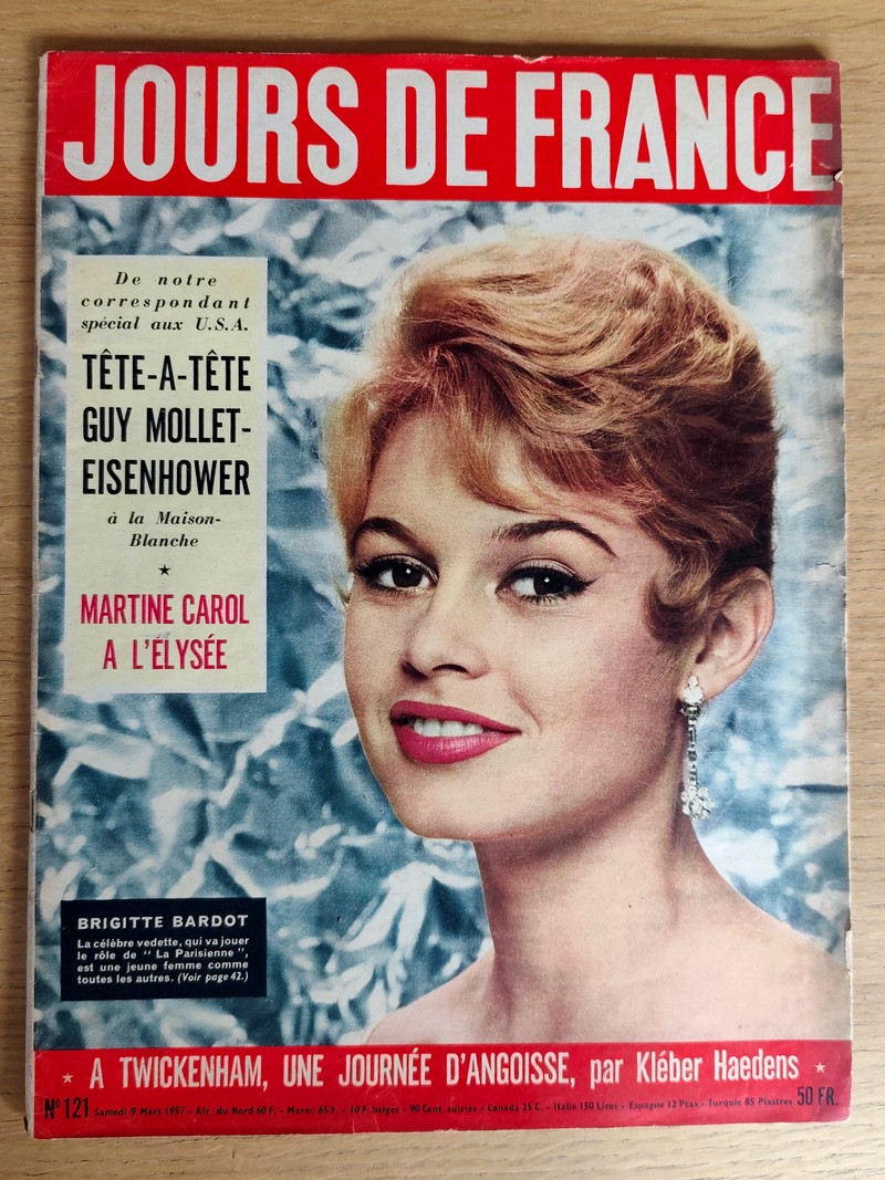 Brigitte Bardot. La célèbre vedette, qui va jouer le rôle de « La Parisienne », est une jeune...