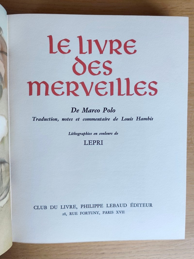 Le livre des merveilles