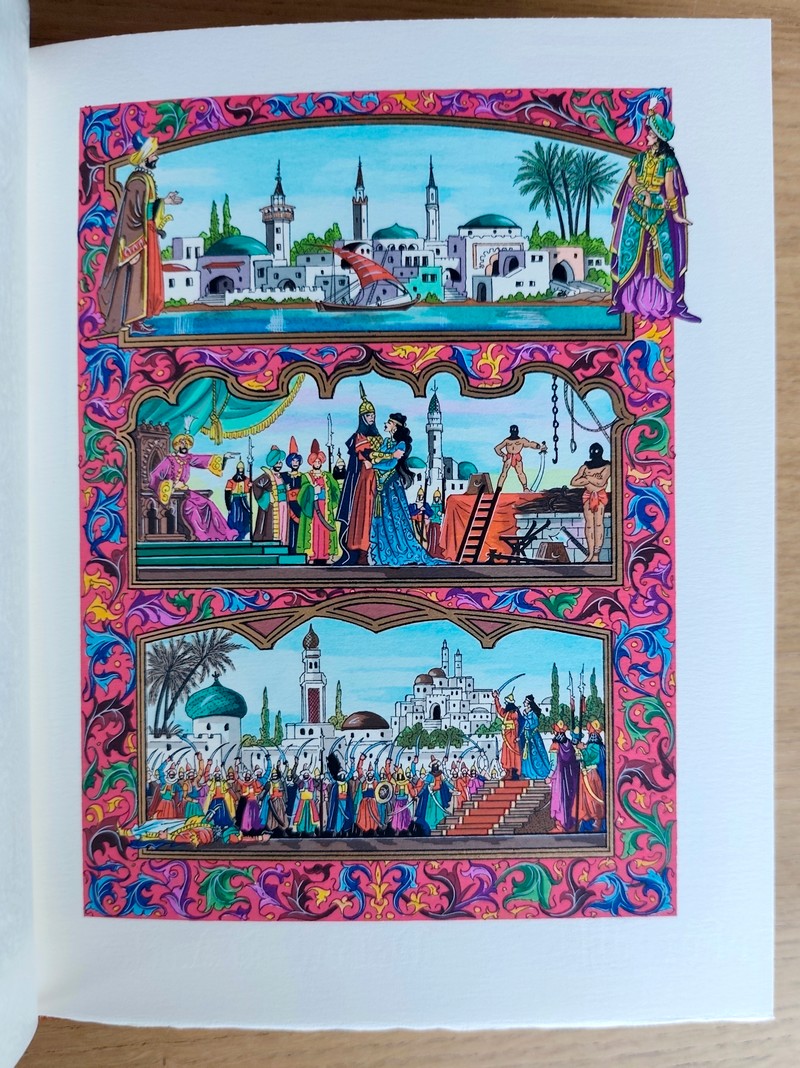 Le théâtre de Beaumarchais (3 volumes avec suite en violet de Bourgogne). Le Barbier de Séville ou la précaution inutile - Le négociant de Lyon - Le Mariage de Figaro ou La folle journée - Eugénie - La Mère coupable ou L'autre Tartufe - Tarare ou Le libre arbitre