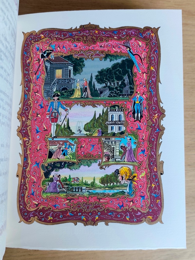 Le théâtre de Beaumarchais (3 volumes avec suite en violet de Bourgogne). Le Barbier de Séville ou la précaution inutile - Le négociant de Lyon - Le Mariage de Figaro ou La folle journée - Eugénie - La Mère coupable ou L'autre Tartufe - Tarare ou Le libre arbitre