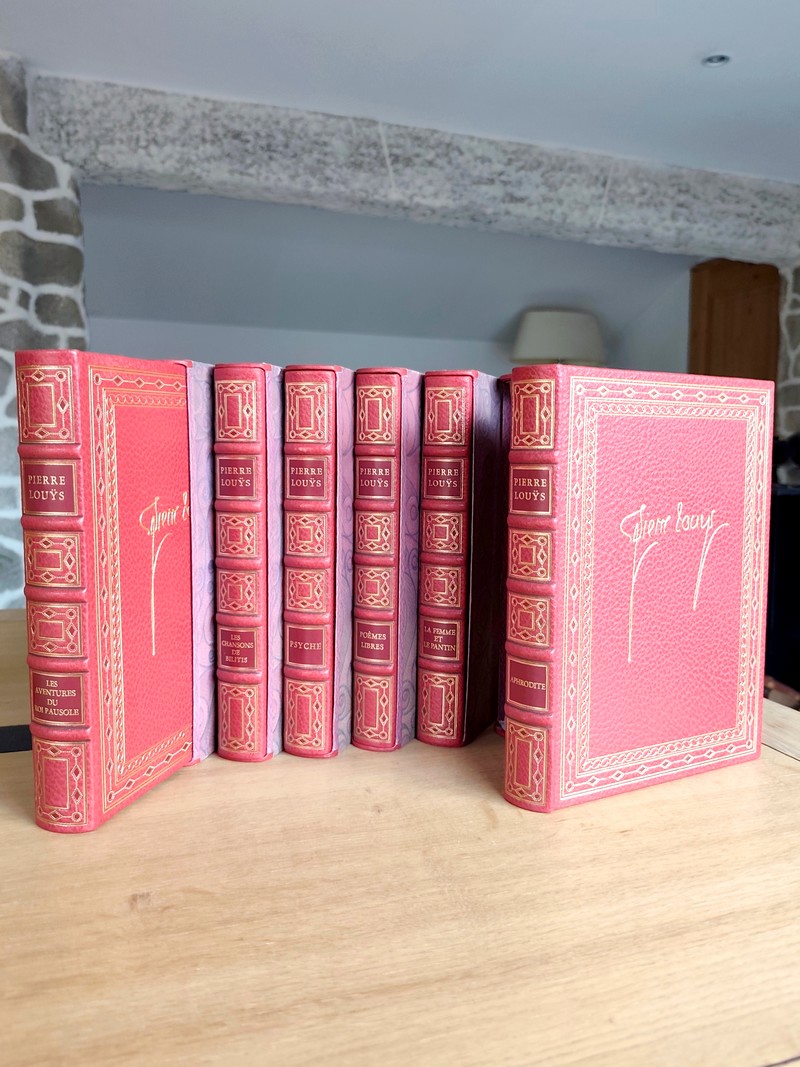 Les chefs d'œuvre de Pierre Louys (6 volumes). Aphrodite - Les aventures du Roi Pausole - Les...