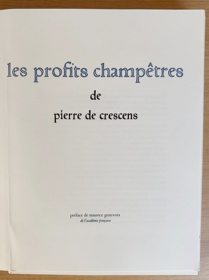 Les profits champêtres
