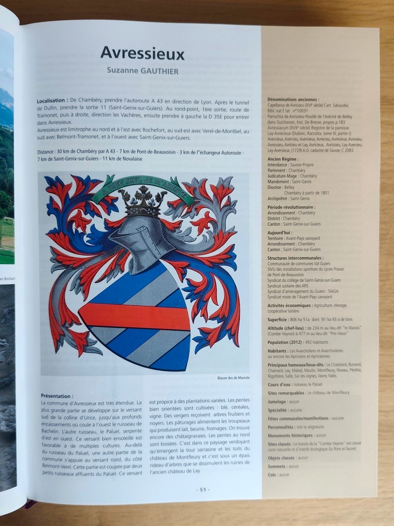 1000 ans d'histoire de la Savoie. Avant-Pays savoyard. Mémoire des Communes de l'Avant-Pays savoyard