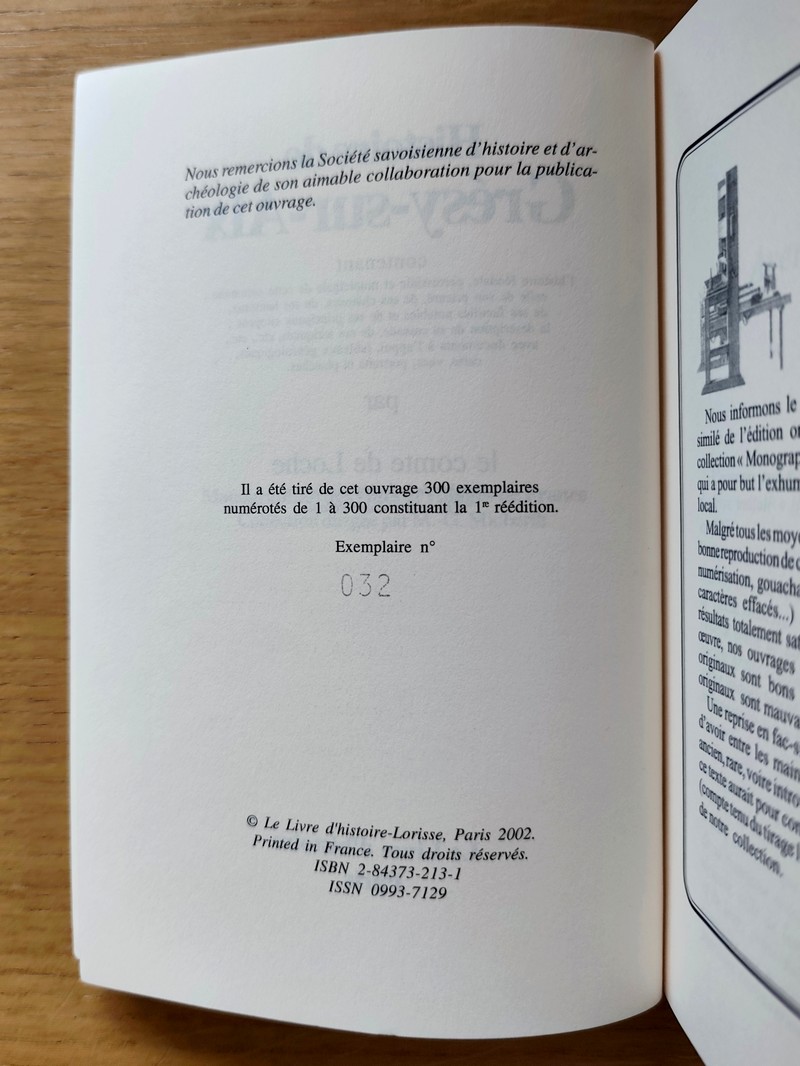 Histoire de Grésy sur Aix. Contenant l'histoire féodale, paroissiale et municipale de cette commune, de son prieuré, de ses châteaux et hameaux, de ses familles notables et principaux citoyens, la description de la cascade, de ses antiquités, etc...