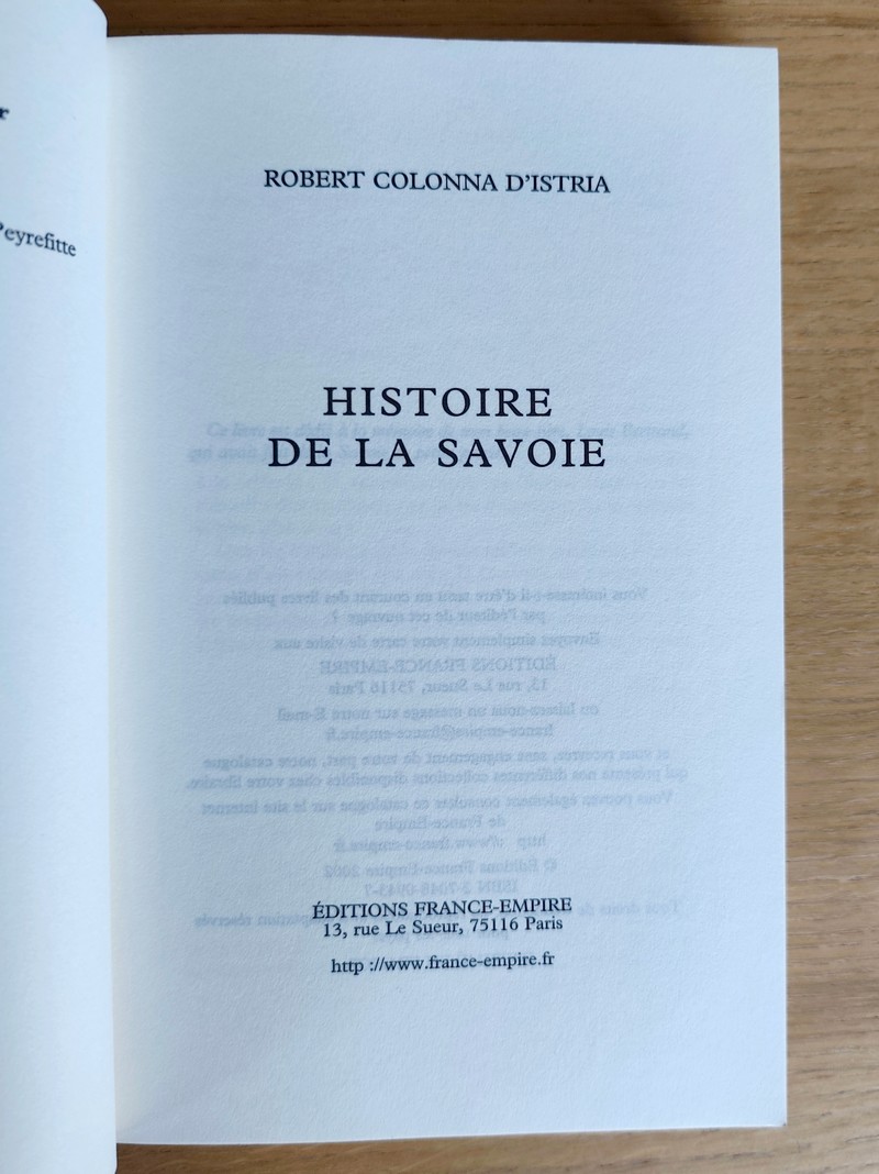 Histoire de la Savoie