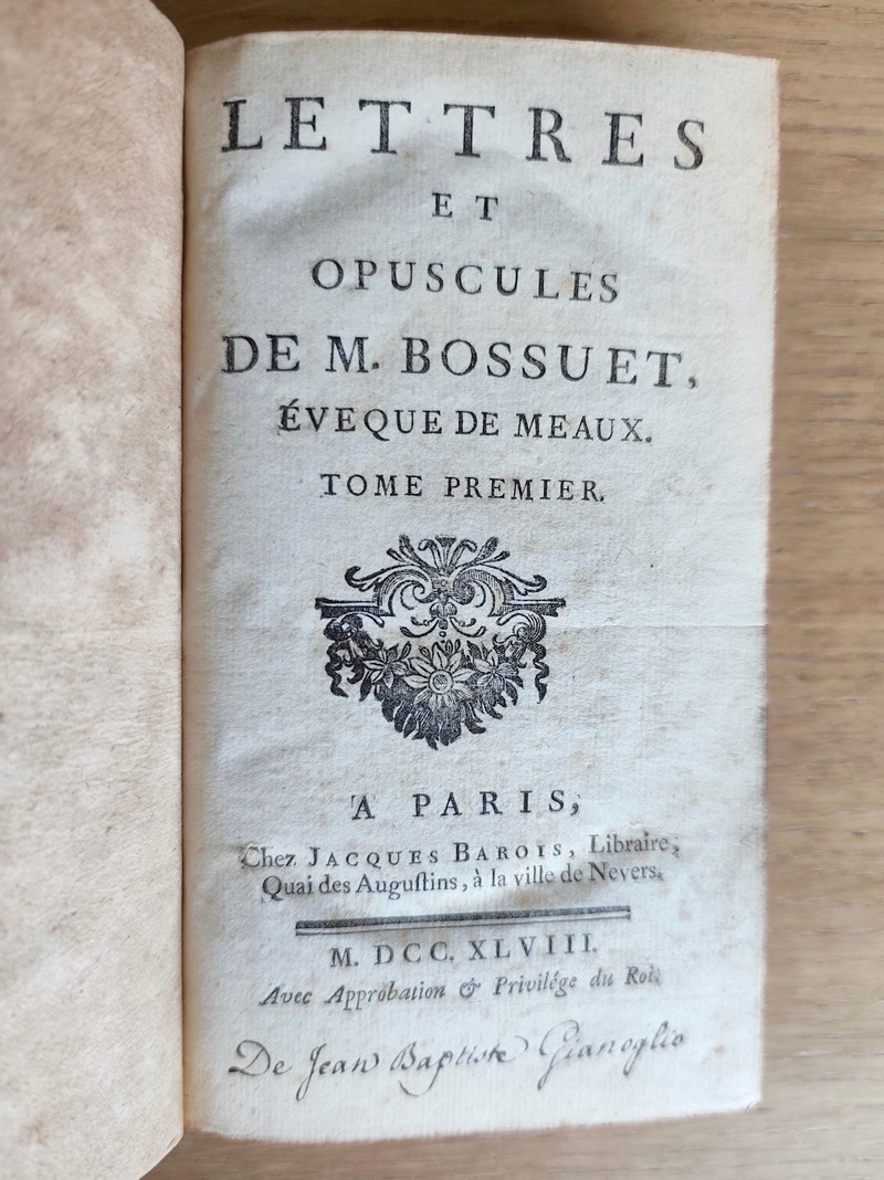 Lettres et opuscules (2 volumes)