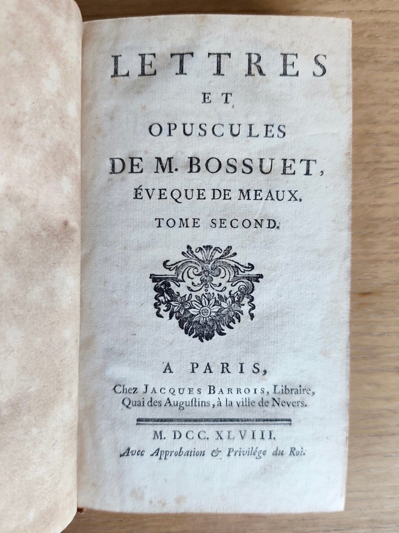 Lettres et opuscules (2 volumes)