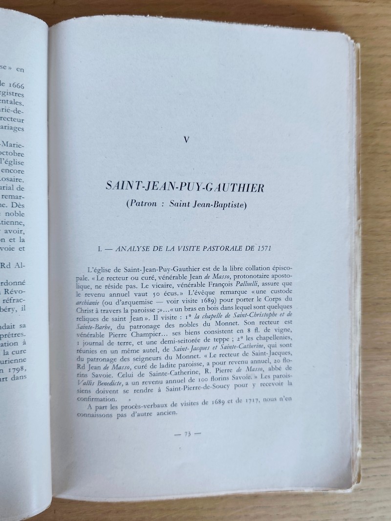 Paroisses du Décanat de La Rochette (Decanatus Vallis-Spinose) avec une introduction sur le Val-Epenouse ou Val-Penouse