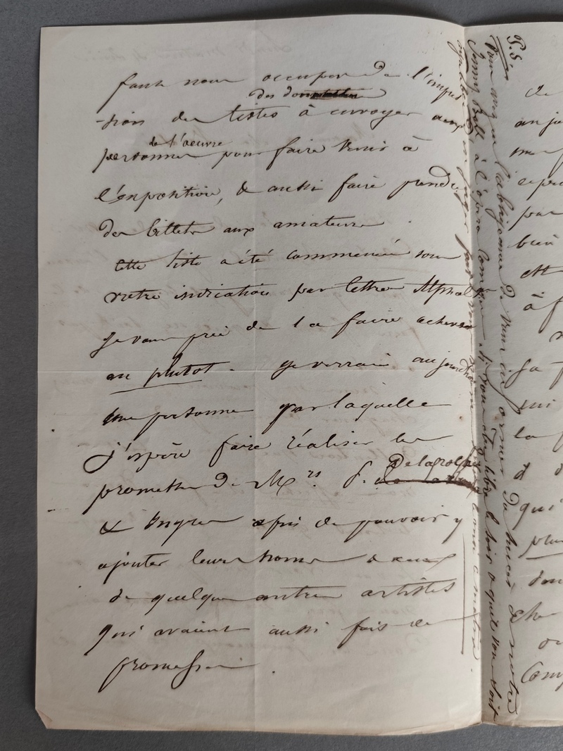 Lettre autographe signée et datée du Lundi matin 4 juin