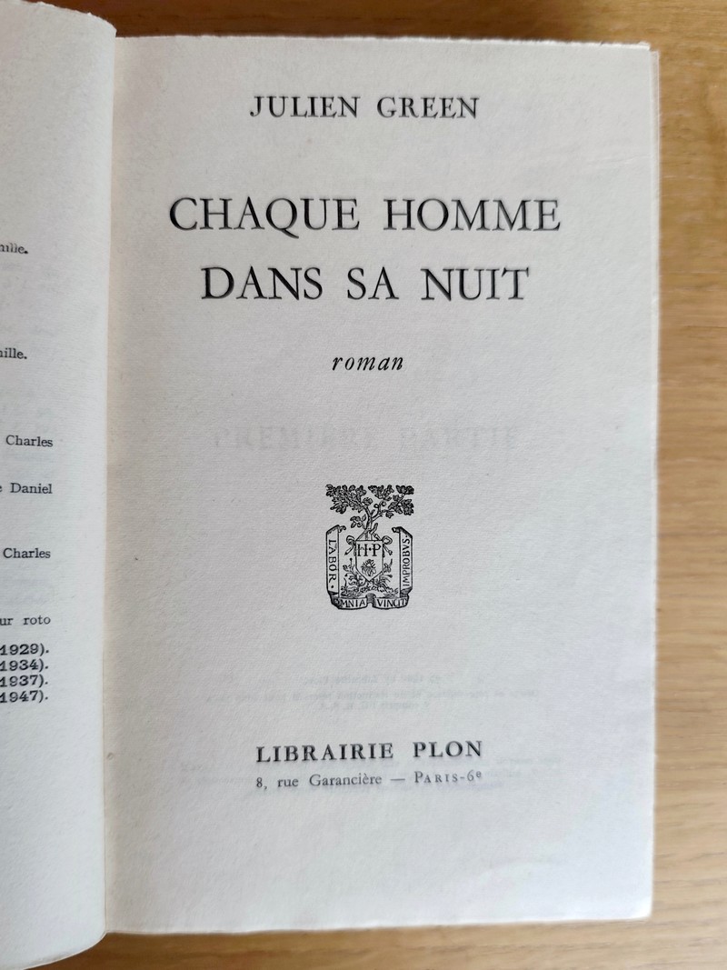 Chaque home dans sa nuit
