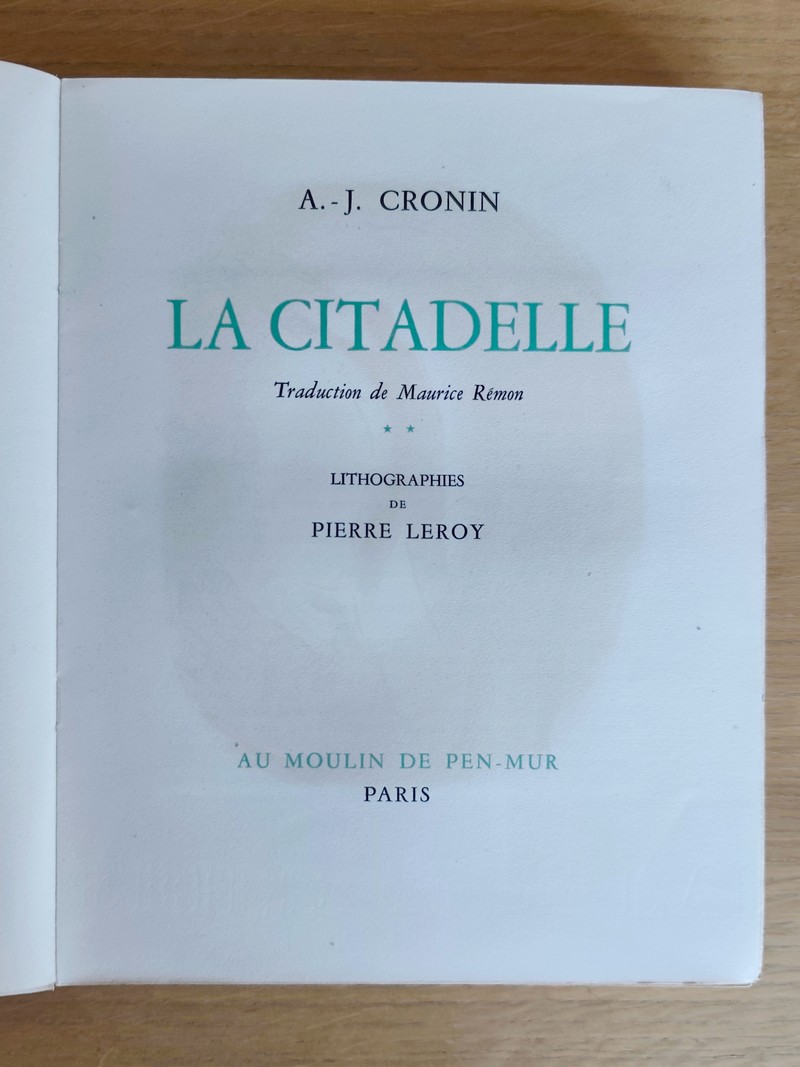 La citadelle (2 volumes)