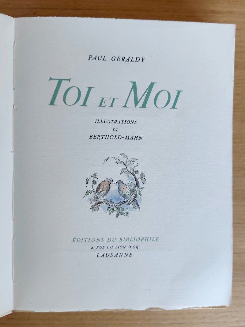 Le Prélude - Toi et Moi - Aimes (3 ouvrages sous emboitages)