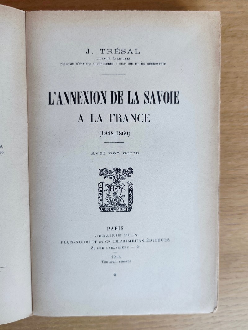 L'annexion de la Savoie à la France (1848 - 1860)