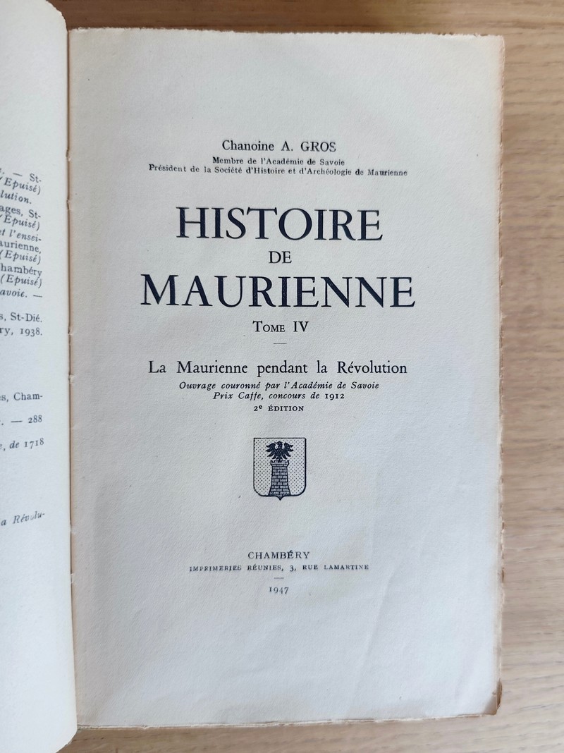Histoire de Maurienne (6 volumes)