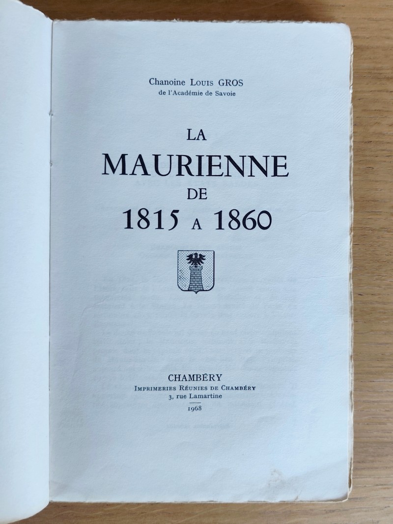 Histoire de Maurienne (6 volumes)