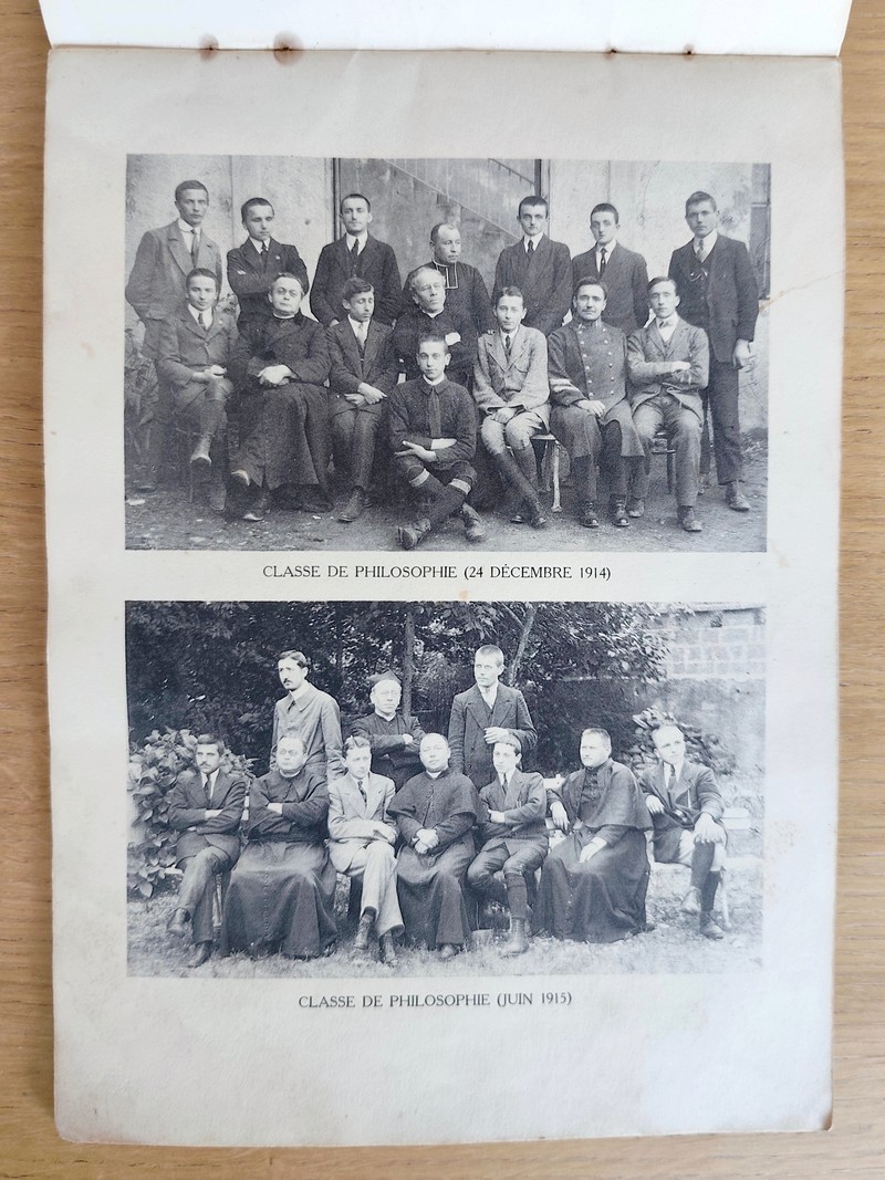 Institution de La Villette près de Chambéry (Savoie). Année 1914-1915 et 1915-1916