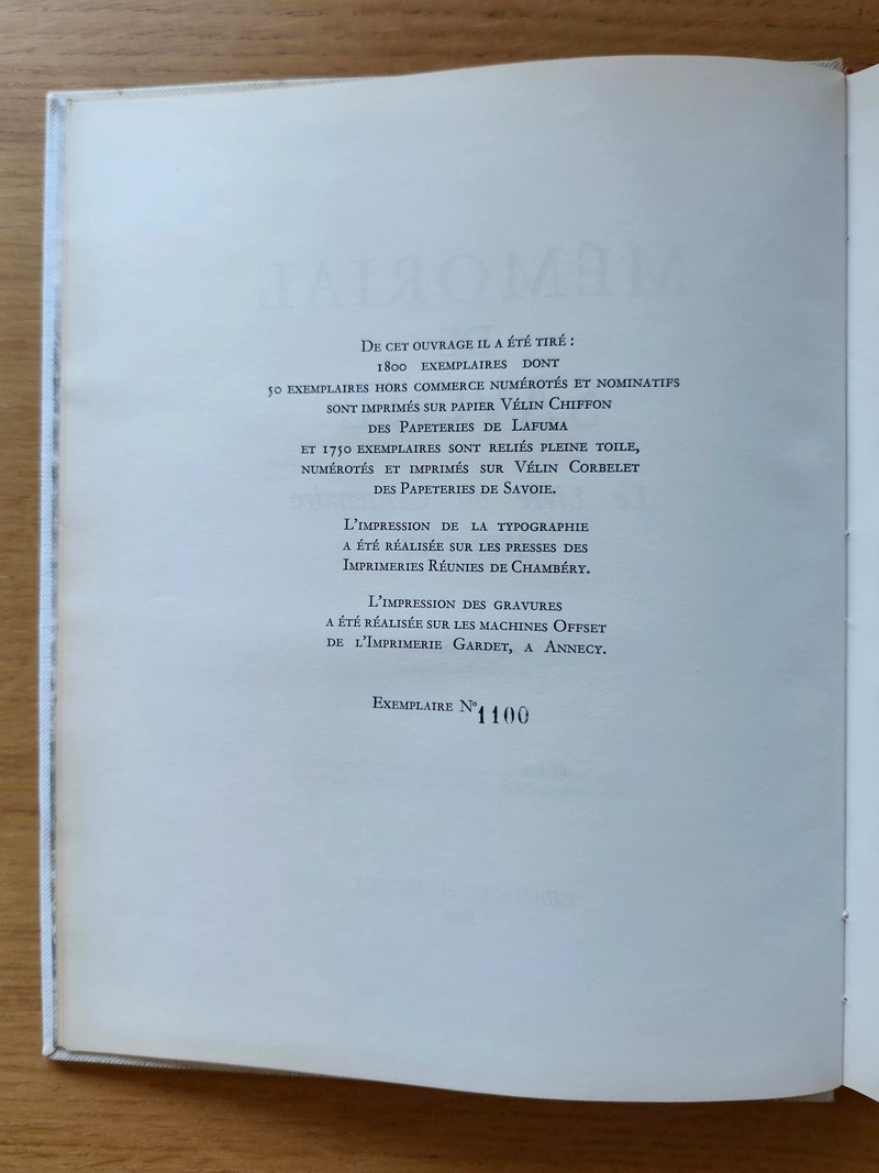 Mémorial de la Savoie. Le livre du Centenaire 1860-1960