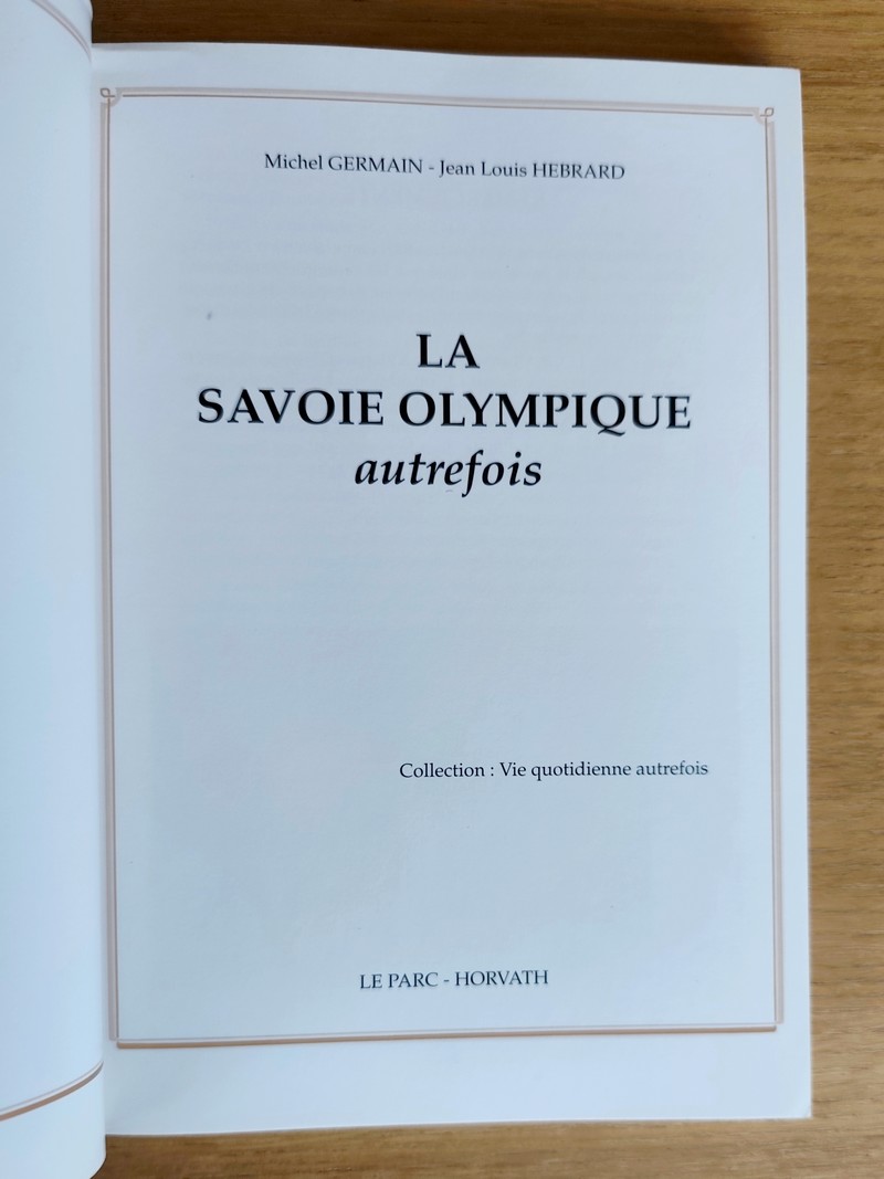 La Savoie olympique autrefois