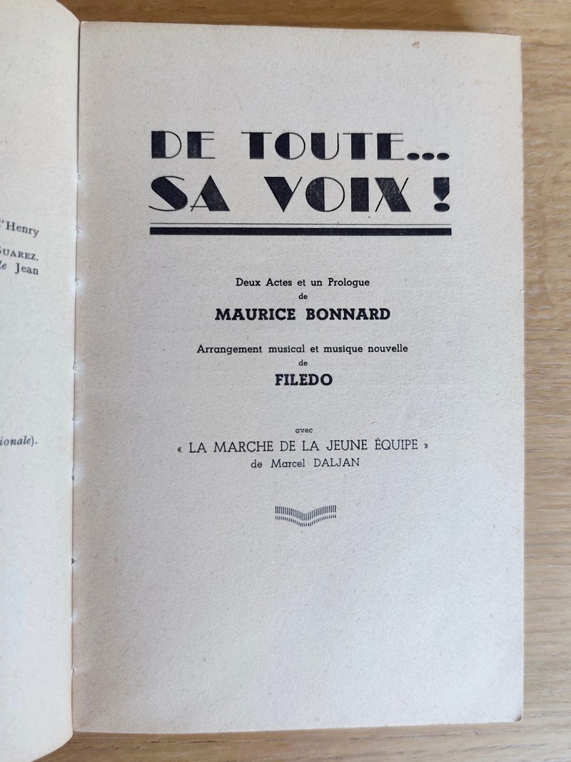 De toute... sa voix !