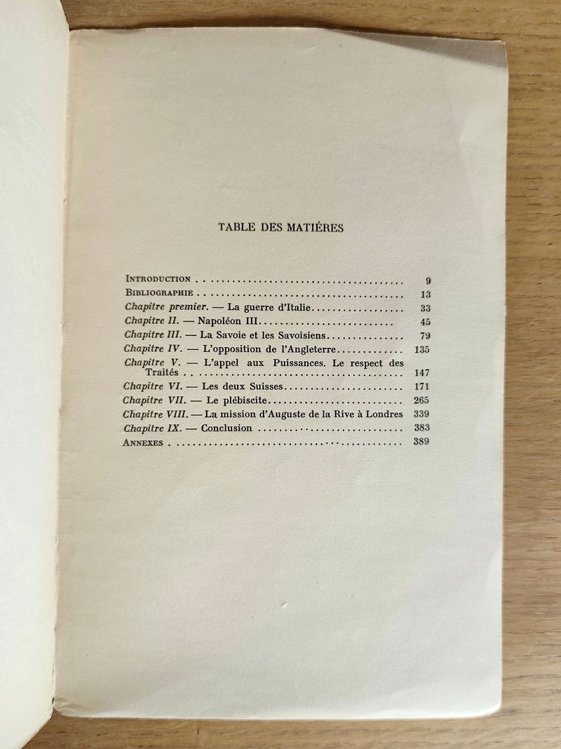 L'Annexion de la Savoie à la France et la politique Suisse 1860