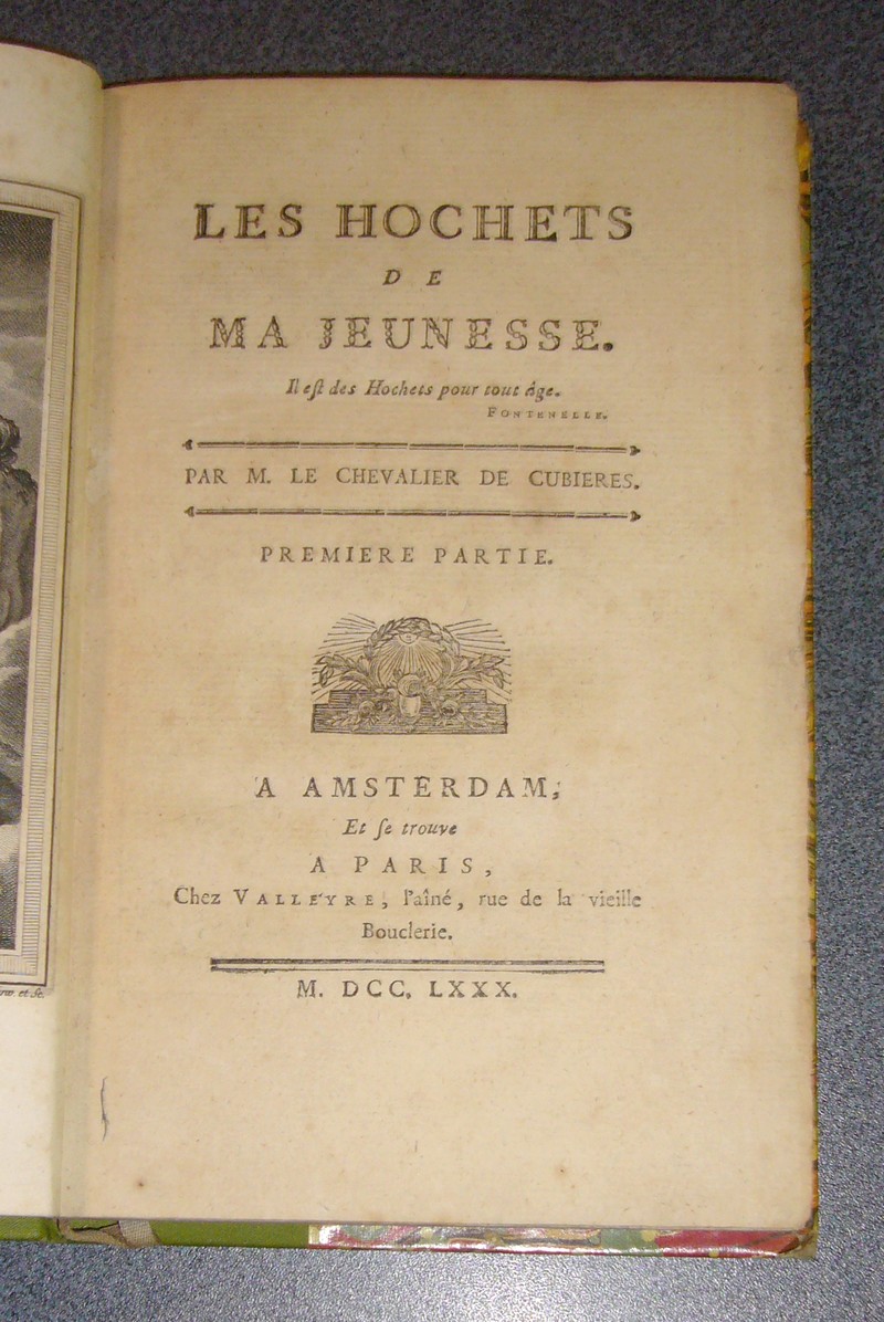 Les hochets de ma jeunesse (1780)