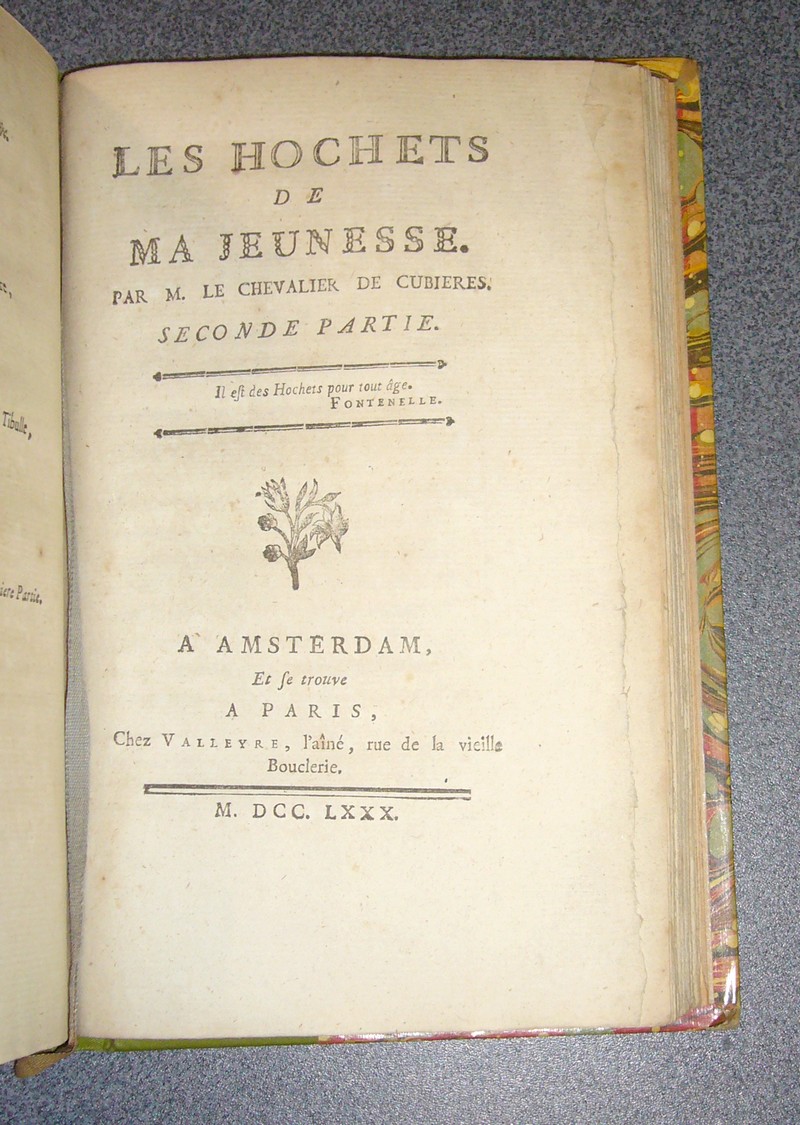 Les hochets de ma jeunesse (1780)