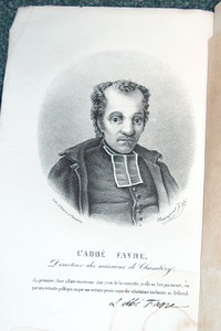 Livre ancien Savoie - Vie de l'abbé J.-M. Favre, fondateur des missions de Savoie - Pont Abbé