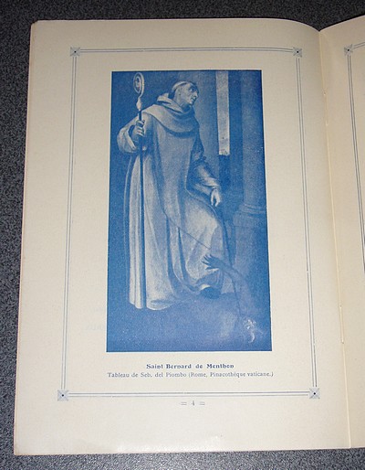 Le millénaire de Saint Bernard de Menthon 923-1924