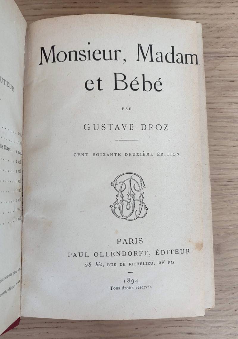 Monsieur, Madame et Bébé