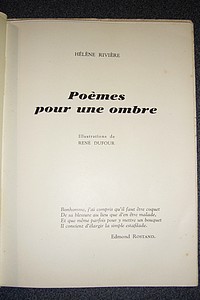 Poèmes pour une ombre