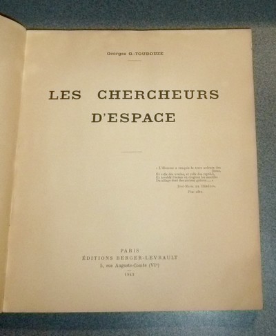 Les chercheurs d'espace