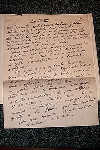 La Reine Mère (une suite des hors texte, une aquarelle couleur signée  et une page manuscrite du manuscrit original)