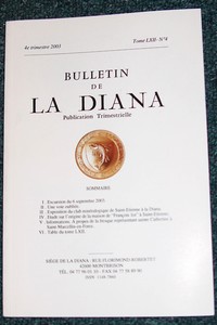 livre ancien - Bulletin de la Diana Tome LXII n° 4 - 2003 - Diana (La)