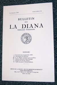 Bulletin de la Diana Tome LVIII n° 4 - 1999 - Diana (La)