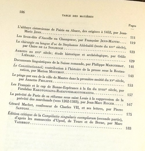 Position des thèses soutenues par les élèves de la promotion de 1968 pour obtenir le Diplôme d'Archiviste Paléographe