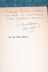 Au fil des jours... Poèmes