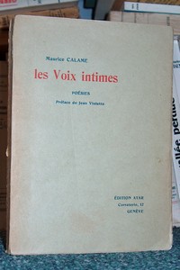 Les voix intimes. Poésies