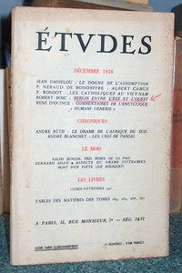 Études. Décembre 1950