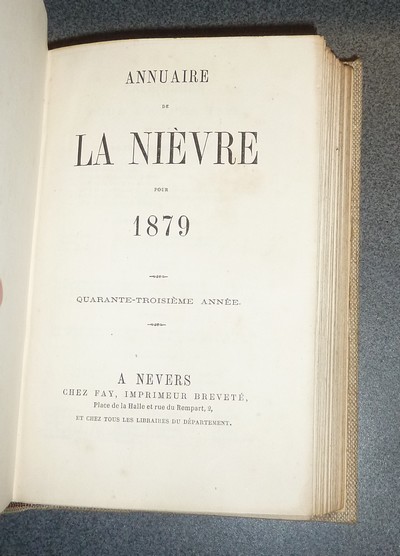 Annuaire du Département de la Nièvre pour 1879