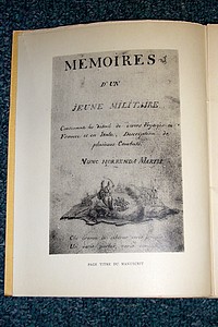 Mémoires d'un jeune Militaire Savoyard de 1793 à 1800